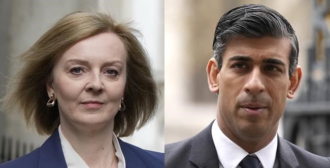 2 UK leadership contenders spar over tax in TV debate | iNFOnews.ca
