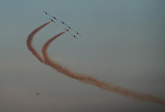 Pilot uninjured, jet damaged in Snowbirds 'incident' during takeoff in B.C. | iNFOnews.ca