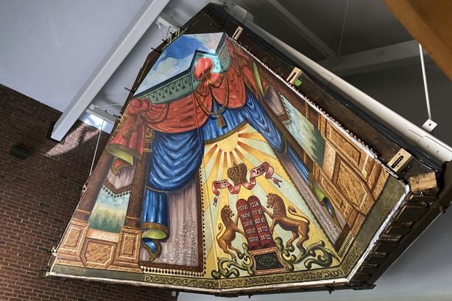 Long-hidden synagogue mural gets rehabbed, relocated | iNFOnews.ca Long-hidden synagogue mural gets rehabbed, relocated | iNFOnews.ca