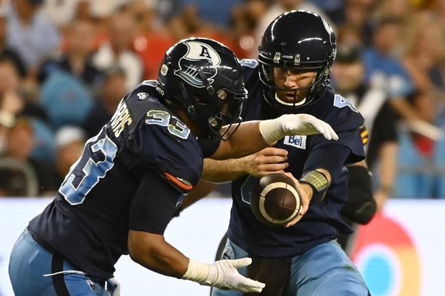 Argos running back Harris to undergo season-ending surgery for torn pectoral muscle | iNFOnews.ca Argos running back Harris to undergo season-ending surgery for torn pectoral muscle | iNFOnews.ca
