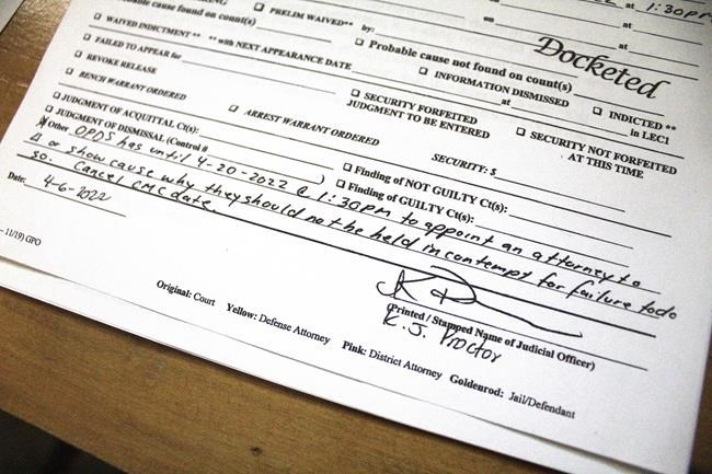 Head of Oregon’s troubled public defense system is fired | iNFOnews.ca CP851514563