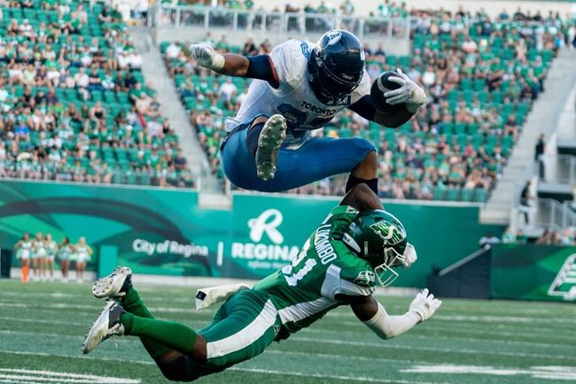 Running back Harris to remain with Argos as leader, mentor in spite of injury | iNFOnews.ca CP2122424560