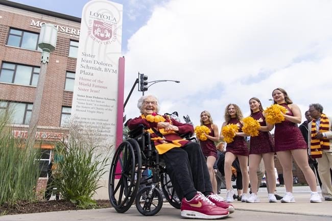Loyola's Sister Jean turns 103, has train stop named for her | iNFOnews.ca