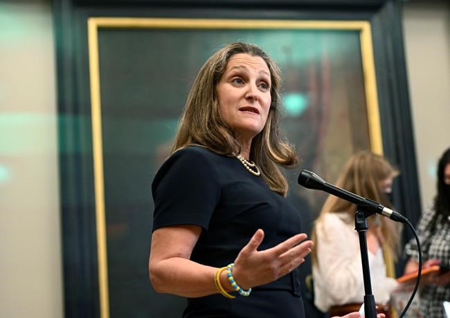RCMP investigating harassment of Chrystia Freeland during Alberta visit | iNFOnews.ca
