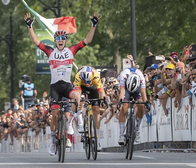 Pogacar outsprints elite pack to win cycling's Montreal Grand Prix | iNFOnews.ca