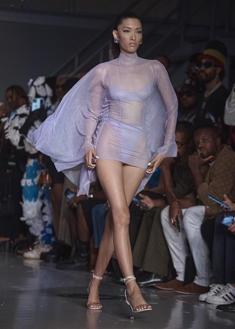 LaQuan Smith displays his fashions on an aircraft carrier | iNFOnews.ca