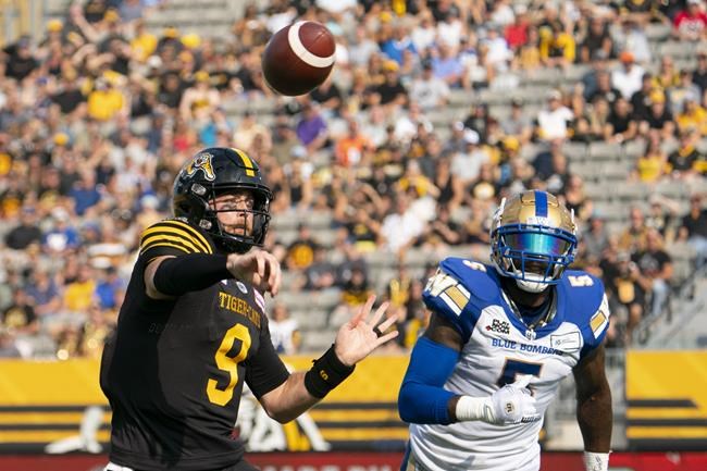 Veteran Dane Evans leads Ticats to stunning home victory over Blue Bombers | iNFOnews.ca