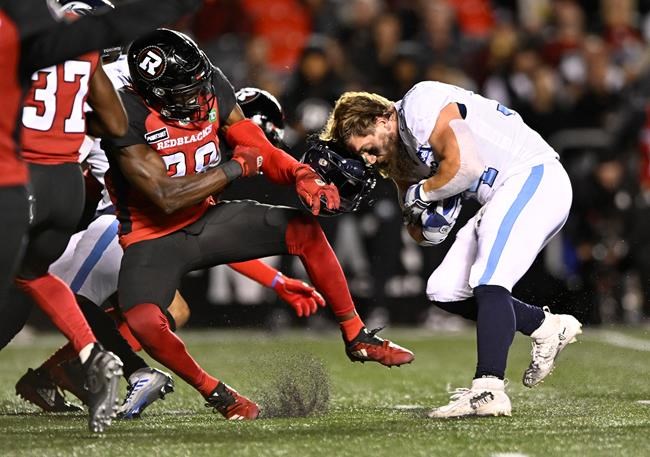 Argos clinch playoff berth by crushing Redblacks 45-15 in Ottawa | iNFOnews.ca