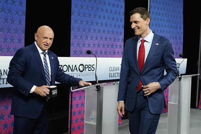 Kelly distances from Biden, Masters yields in Senate debate | iNFOnews.ca Kelly distances from Biden, Masters yields in Senate debate | iNFOnews.ca