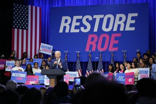 Biden vows abortion legislation as top priority next year | iNFOnews.ca