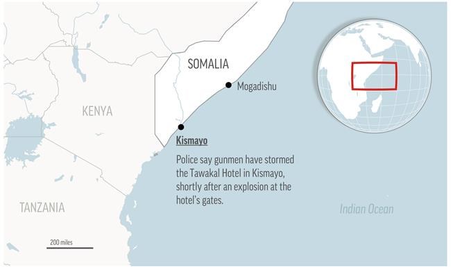 8 killed in Somalia as militants attack port city hotel | iNFOnews.ca