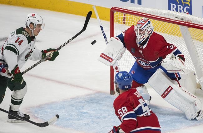Duhaime lifts Wild to 3-1 road win over Canadiens | iNFOnews.ca Duhaime lifts Wild to 3-1 road win over Canadiens | iNFOnews.ca