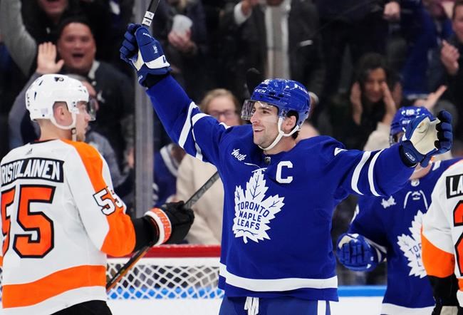 Tavares bags 11th career hat trick, Maple Leafs down Flyers to snap four-game slide | iNFOnews.ca Tavares bags 11th career hat trick, Maple Leafs down Flyers to snap four-game slide | iNFOnews.ca