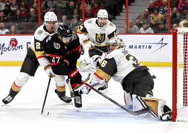 Senators' comeback effort falls short as Golden Knights take 5-4 victory | iNFOnews.ca