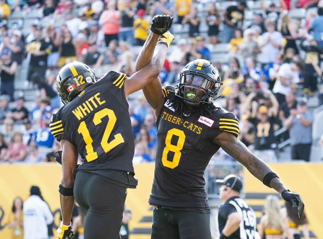 Sophomore receivers Dunbar, White proving to be Ticats' dynamic duo | iNFOnews.ca