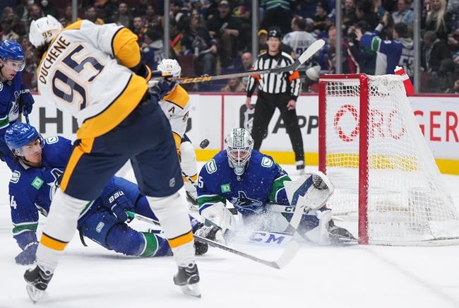 Predators complete comeback with 4-3 shootout win over Canucks | iNFOnews.ca