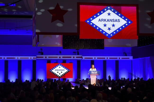 Sarah Huckabee Sanders 1st woman elected Arkansas governor | iNFOnews.ca Sarah Huckabee Sanders 1st woman elected Arkansas governor | iNFOnews.ca
