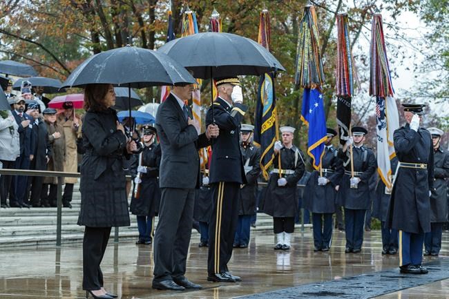 Veterans 'best of America,' VP Harris says in laying wreath | iNFOnews.ca Veterans 'best of America,' VP Harris says in laying wreath | iNFOnews.ca