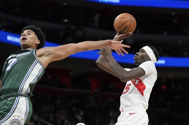 Banton, Boucher lead short-handed Raptors past Pistons | iNFOnews.ca Banton, Boucher lead short-handed Raptors past Pistons | iNFOnews.ca