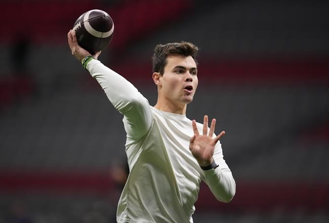 CFL quarterback Nathan Rourke has workout with New York Giants | iNFOnews.ca CFL quarterback Nathan Rourke has workout with New York Giants | iNFOnews.ca