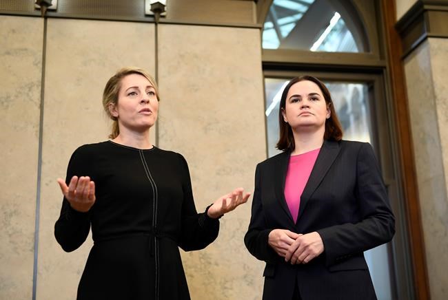 Belarusian opposition leader asks for more Canadian assistance during visit to Ottawa | iNFOnews.ca