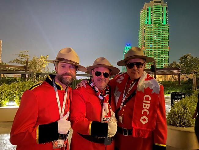 Canadian brothers make like Mounties on "once-in-a-lifetime" trip to World Cup | iNFOnews.ca