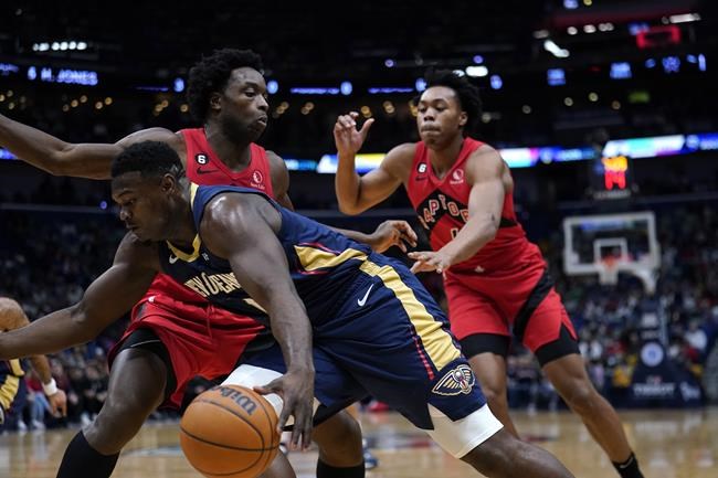 Williamson scores 33, powers Pelicans past Raptors 126-108 | iNFOnews.ca CP1962538097