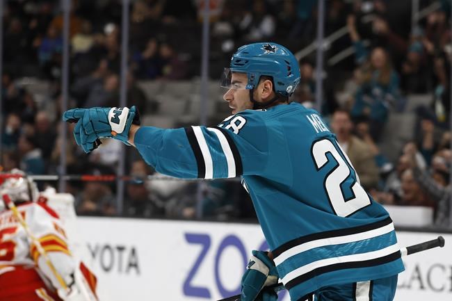 Lindholm scores twice as Flames beat Sharks 5-2 | iNFOnews.ca
