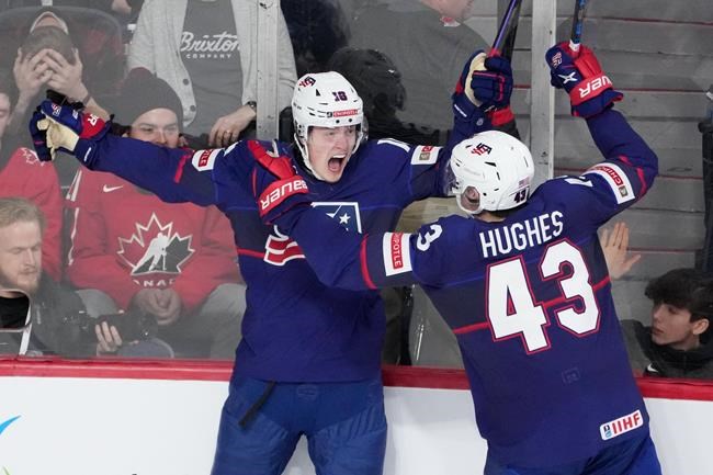 Lucius completes hat trick in overtime as U.S. beats Sweden for world junior bronze | iNFOnews.ca