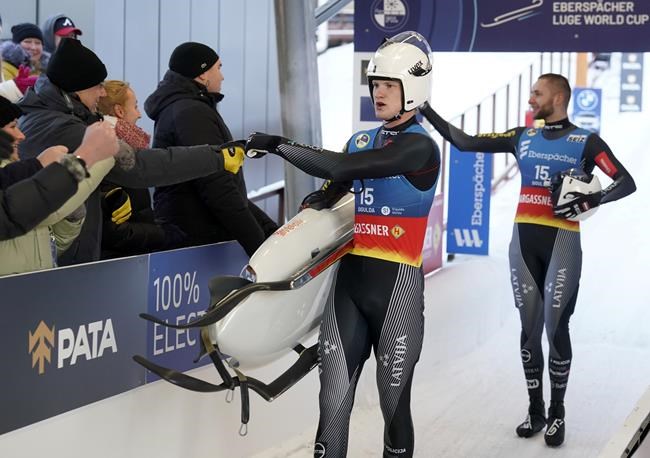 Eitberger, Latvia win luge golds; US gets silver in doubles | iNFOnews.ca