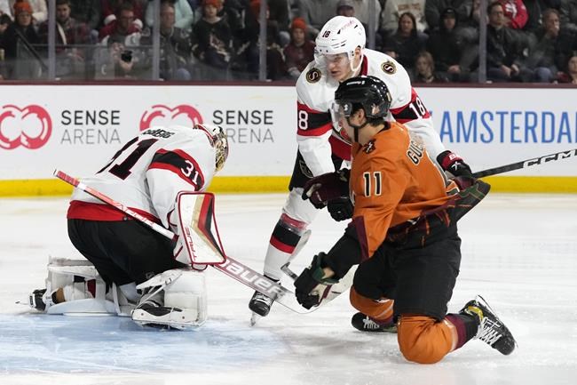Senators extend Coyotes' losing streak to 7 games | iNFOnews.ca Senators extend Coyotes' losing streak to 7 games | iNFOnews.ca