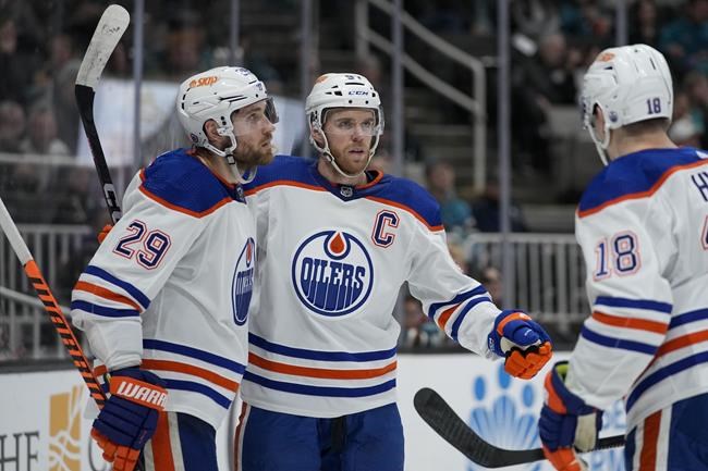 McDavid has 2 goals, assist as Oilers beat Sharks 7-1 | iNFOnews.ca McDavid has 2 goals, assist as Oilers beat Sharks 7-1 | iNFOnews.ca