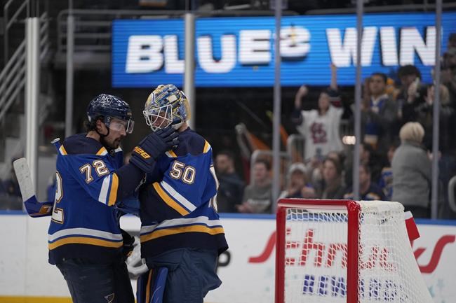 Binnington makes 31 saves, Blues hold off Senators 2-1 | iNFOnews.ca