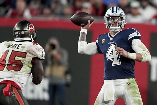 Prescott outshines Brady, Cowboys dominate Buccaneers 31-14 | iNFOnews.ca