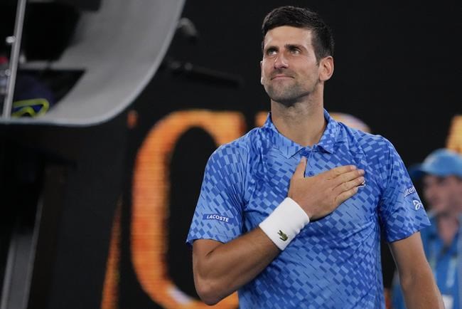 Novak Djokovic gets warm Australian Open welcome, then wins | iNFOnews.ca
