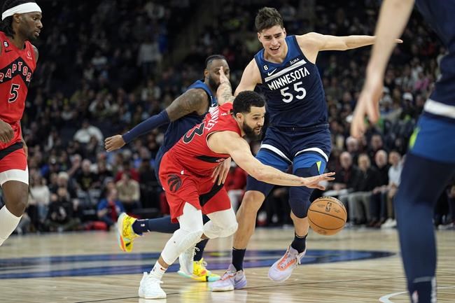 Russell scores 16 points in 4th, Wolves beat Raptors 128-126 | iNFOnews.ca