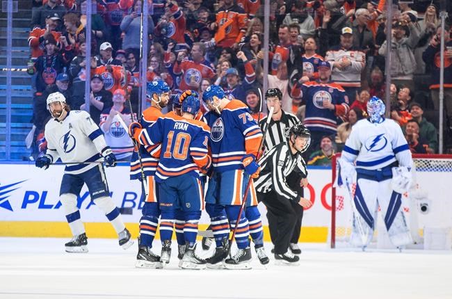 Hyman-led Oilers extend win streak to five games with 5-3 victory over Lightning | iNFOnews.ca Hyman-led Oilers extend win streak to five games with 5-3 victory over Lightning | iNFOnews.ca