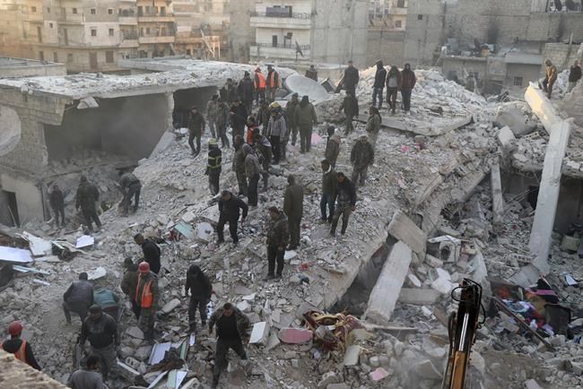 Building collapse in Syrian city of Aleppo leaves 16 dead | iNFOnews.ca