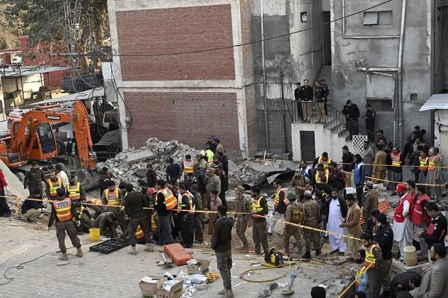 Death toll from Pakistan mosque suicide bombing rises to 74 | iNFOnews.ca