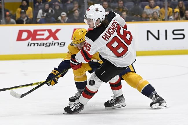 Hughes, Pastrnak, Dunn honoured as NHL's three stars for January | iNFOnews.ca Hughes, Pastrnak, Dunn honoured as NHL's three stars for January | iNFOnews.ca