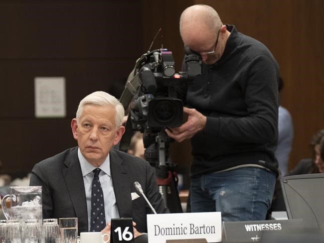 Dominic Barton says he had nothing to do with federal contracts awarded to McKinsey | iNFOnews.ca Dominic Barton says he had nothing to do with federal contracts awarded to McKinsey | iNFOnews.ca