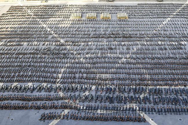 France seizes Iran assault rifles, missiles heading to Yemen | iNFOnews.ca