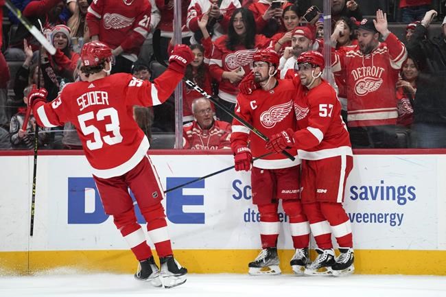 Zadina returns, scores go-ahead goal as Red Wings top Flames | iNFOnews.ca