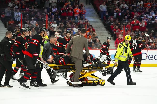 Sens goalie Forsberg out indefinitely with MCL tear in both knees | iNFOnews.ca