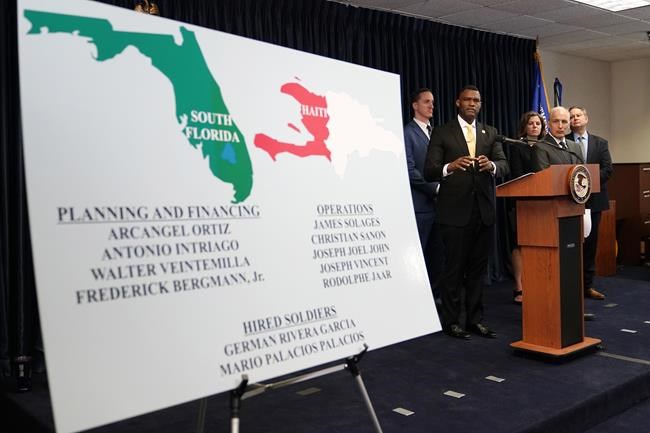 US arrests 4 tied to assassination of Haitian president | iNFOnews.ca