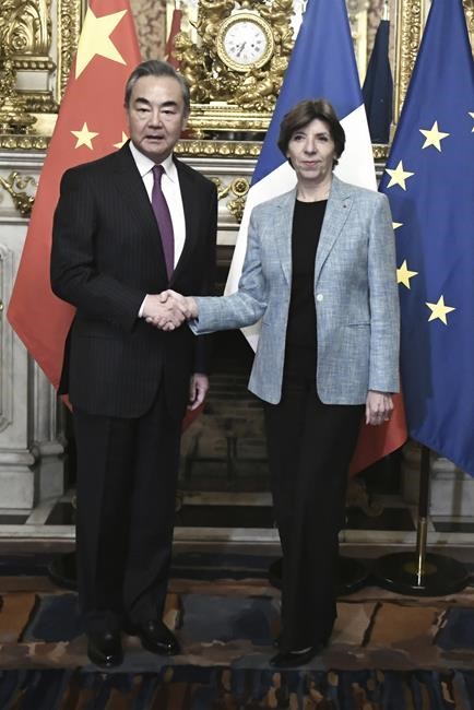 China's top diplomat starts weeklong Europe tour in Paris | iNFOnews.ca