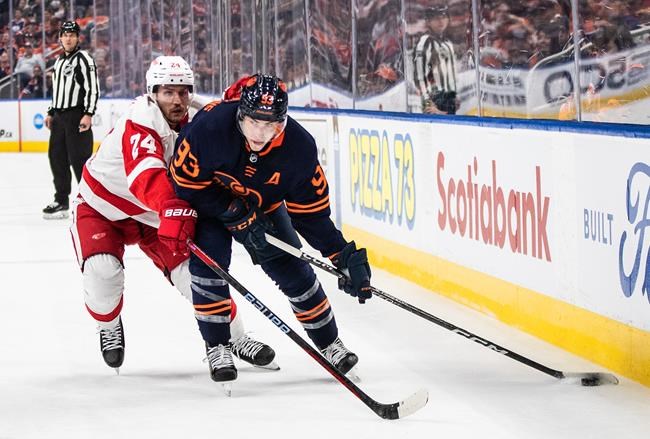 Suter's shootout winner lifts Red Wings past Oilers for fourth straight victory | iNFOnews.ca