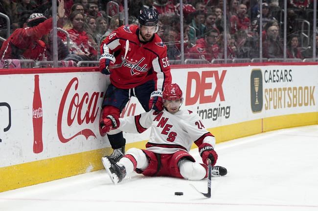 Jarvis' hat trick carries Hurricanes past Canadiens 6-2 | iNFOnews.ca Jarvis' hat trick carries Hurricanes past Canadiens 6-2 | iNFOnews.ca