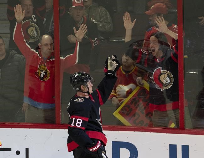 Stutzle, MacKinnon, Larkin named NHL's three stars of the week | iNFOnews.ca