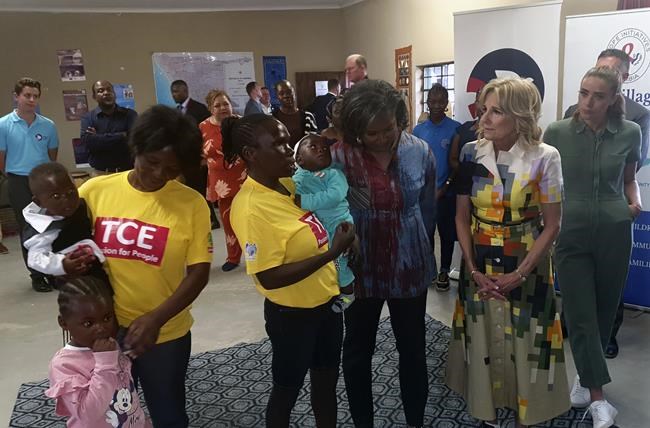 Jill Biden's White House M&Ms a hit with giddy Namibian kids | iNFOnews.ca